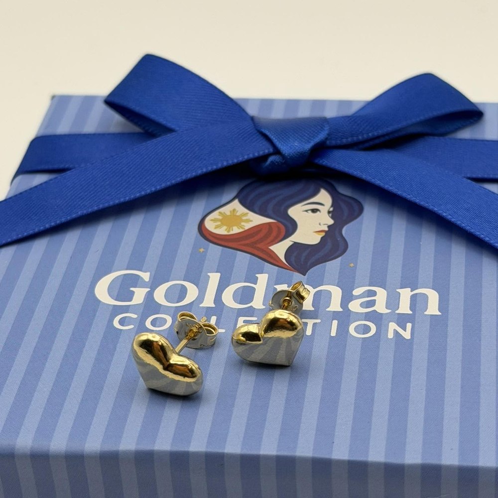 Heart Stud Earrings - Goldman Collection